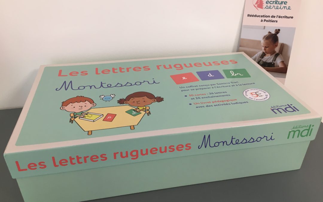 Un nouvel outil au cabinet : les lettres rugueuses Montessori